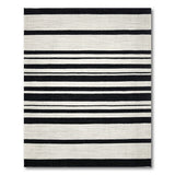 Bold Black White Striped No. 20 Area Rug