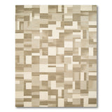 Geometric Modern Beige and Neutral Geometric Abstract Area Rug