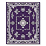 Elegant Purple Ornate Persian Area Rug