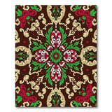 Ornate Red and Green Persian Floral Rug