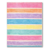 Vibrant Rainbow Striped Area Rug