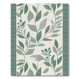 Lush Green Leaf Floral Area Rug