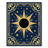 Celestial Eclipse Sunburst Navy Area Rug