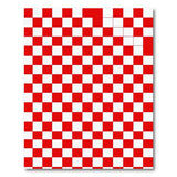Red Bold Red White Checkered Area Rug