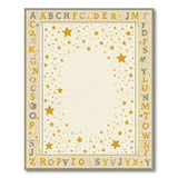 Starry Alphabet Kids Area Rug
