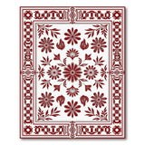Red Ornate Red Floral Persian Area Rug