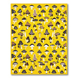 Whimsical Yellow Mushroom Area Rug