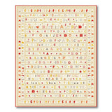 Eclectic Global Alphabets Patchwork Rug