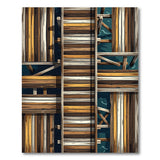 Distressed Coastal Pier Planks Rug