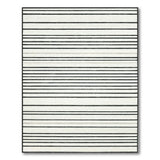 Bold Black White Striped No. 56 Area Rug