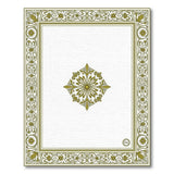 Gold and Silver Traditional Persian Ornate Gold Floral Border Area Rug