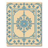 Traditional Persian Ornate Blue Medallion Persian Area Rug