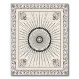 Ornate Sunburst Medallion Area Rug