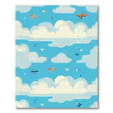 Whimsical Airplane Sky Area Rug