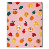 Pink Fruit Scatter Area Rug