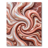 Luxe Pink Marble Swirl Area Rug