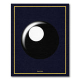Bold Black 8-Ball Geometric Area Rug
