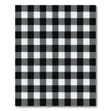 Geometric Modern Black and White Black White Gingham Check Area Rug
