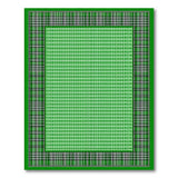 Emerald Green Shamrock Plaid Area Rug