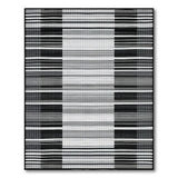 Bold Geometric Modern Bold Black White Geometric Stripe Area Rug