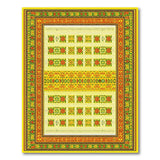 Traditional Persian Multi-color and Patterns Vibrant Yellow Persian Floral Area Rug