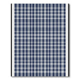 Blue and Teal Geometric Modern Navy Blue Plaid Check Area Rug