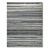 Distressed Vintage Black White Striped Distressed Vintage Area Rug
