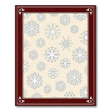 Cream Snowflake Pattern Area Rug