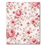 Pink Floral Vintage Vintage Pink Peony Floral Area Rug