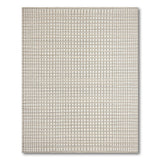 Geometric Modern Beige Checkered Woven Area Rug