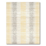 Beige and Neutral Beige Heritage Tribal Striped Area Rug