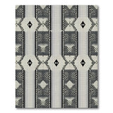 Black and White Heritage Tribal Black White Geometric Tribal Area Rug