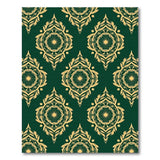 Emerald Green Gold Mandala Persian Area Rug