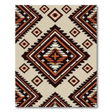 Southwestern Brown and Tan Terracotta Diamond Southwestern Area Rug