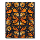 Orange Monarch Butterfly Area Rug