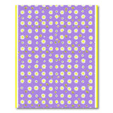 Purple Daisy Bumblebee Floral Area Rug