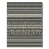 Geometric Modern Striped Black White Geometric Striped Area Rug