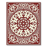 Red Traditional Persian Medallion Area Rug