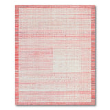 Distressed Red Stripe Vintage Area Rug
