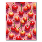 Juicy Cherry Fruit Pattern Area Rug