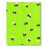 Cute Cartoon Bees Green Area Rug