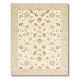 Traditional Persian Ivory Terracotta Floral Persian Area Rug