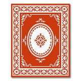 Ornate Red Persian Medallion No. 6 Area Rug