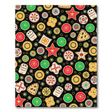 Whimsical Cartoon Gingerbread Sugar Skull Rug