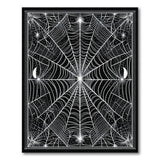 Intricate Spider Web Celestial Moon Area Rug