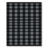 Checkered Bold Black White Checkered Area Rug