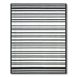 Bold Black White Striped No. 10 Area Rug