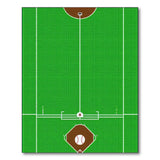 Baseball Field Turf Area Rug