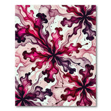 Vibrant Watercolor Pink Floral Area Rug