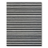 Bold Striped Woven Geometric Modern Bold Black White Striped Woven Area Rug